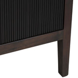 Worthington 4 Door Sideboard, Black