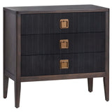 Worthington 3 Drawer Chest, Black