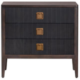 Worthington 3 Drawer Chest, Black