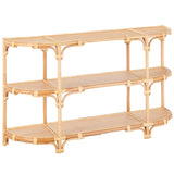 Capri Console Table, Natural-Furniture - Accent Tables-High Fashion Home
