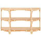Capri Console Table, Natural-Furniture - Accent Tables-High Fashion Home