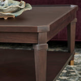 Carrington Cocktail Table, Dark Brown-Furniture - Accent Tables-High Fashion Home