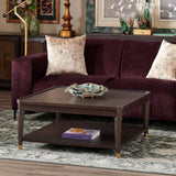 Carrington Cocktail Table, Dark Brown-Furniture - Accent Tables-High Fashion Home