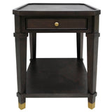 Carrington End Table, Dark Brown-Furniture - Accent Tables-High Fashion Home