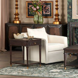 Carrington End Table, Dark Brown-Furniture - Accent Tables-High Fashion Home