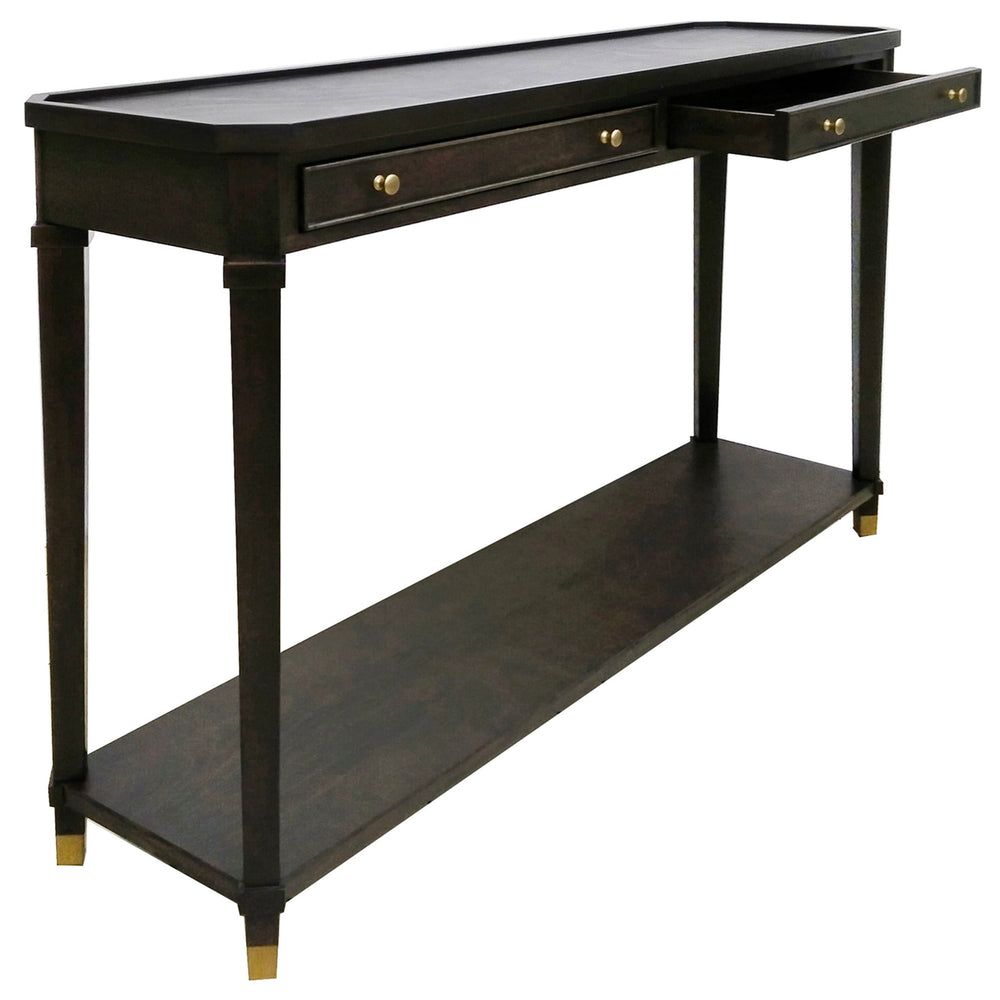 Carrington Console Table, Dark Brown-Furniture - Accent Tables-High Fashion Home