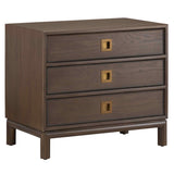 Hemingway 3 Drawer Chest, Brown