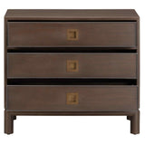 Hemingway 3 Drawer Chest, Brown
