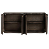 Foxglove 4 Door Sideboard, Dark Brown