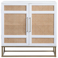 Biscayne Cabinet, White-Furniture - Storage-High Fashion Home