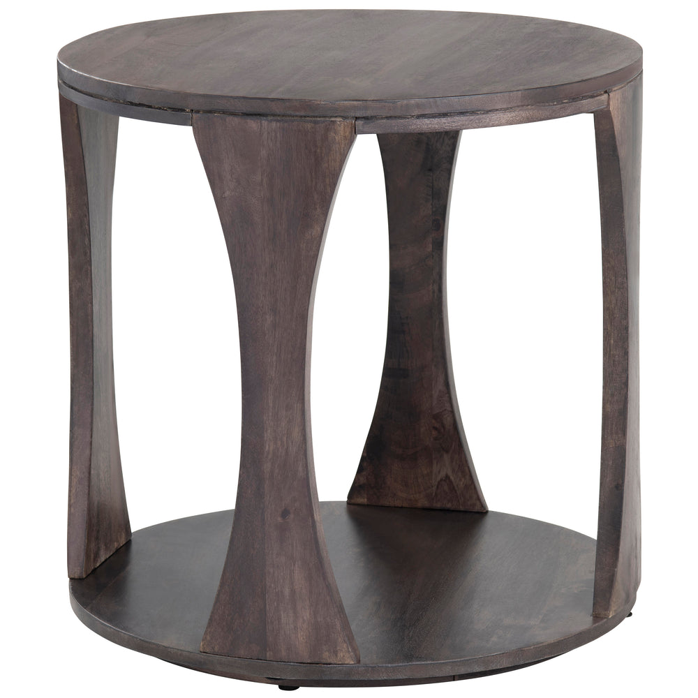 Bowtie End Table, Brown