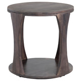 Bowtie End Table, Brown