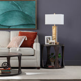 Bowtie End Table, Brown