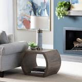 Infinity End Table, Grey