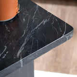 Cassius Accent Table, Black-Furniture - Accent Tables-High Fashion Home
