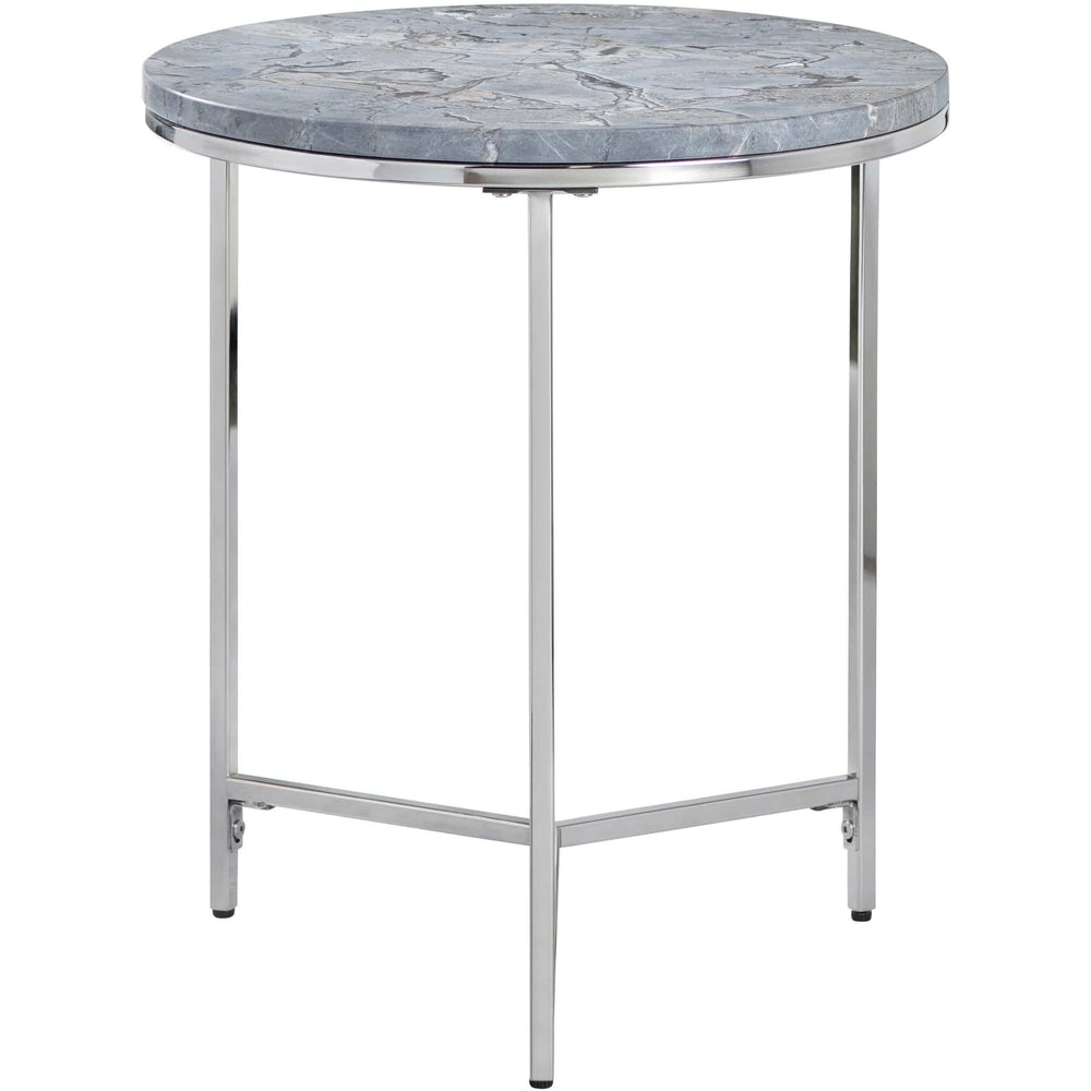 Orion Accent Table, Blue-High Fashion Home
