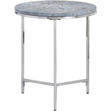 Orion Accent Table, Blue-High Fashion Home