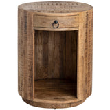 Washburne Side Table, Warm Brown