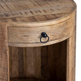 Washburne Side Table, Warm Brown