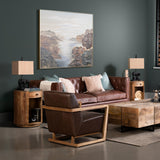 Washburne Side Table, Warm Brown