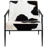 Ranchero Chair, Black/White-Furniture - Chairs-High Fashion Home