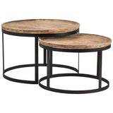 Traymore Nesting Cocktail Tables, Light Brown