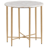 Katherine Accent Table, White