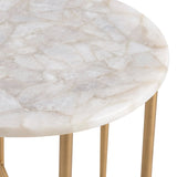 Katherine Accent Table, White