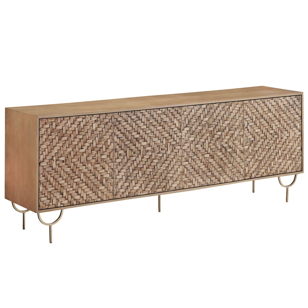 Tuscany 4 Door Sideboard, Natural-Furniture - Storage-High Fashion Home