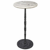 Aria Martini Table, Off-White-Furniture - Accent Tables-High Fashion Home