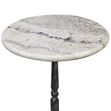 Aria Martini Table, Off-White-Furniture - Accent Tables-High Fashion Home