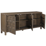 Briarwood 3 Door Sideboard, Brown-Furniture - Storage-High Fashion Home