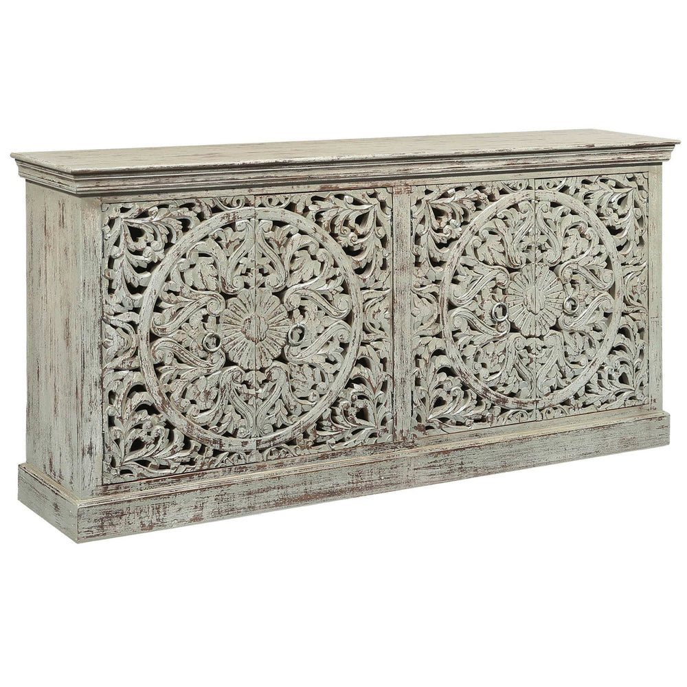 Sundara 4 Door Sideboard, Taupe-Furniture - Storage-High Fashion Home