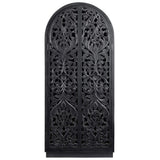 Sable Tall Cabinet, Black-Furniture - Storage-High Fashion Home