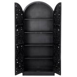 Sable Tall Cabinet, Black-Furniture - Storage-High Fashion Home