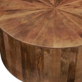 Hudson Drum Coffee Table, Natural-Furniture - Accent Tables-High Fashion Home