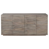 Drift 4 Door Sideboard, Light Brown-Furniture - Storage-High Fashion Home
