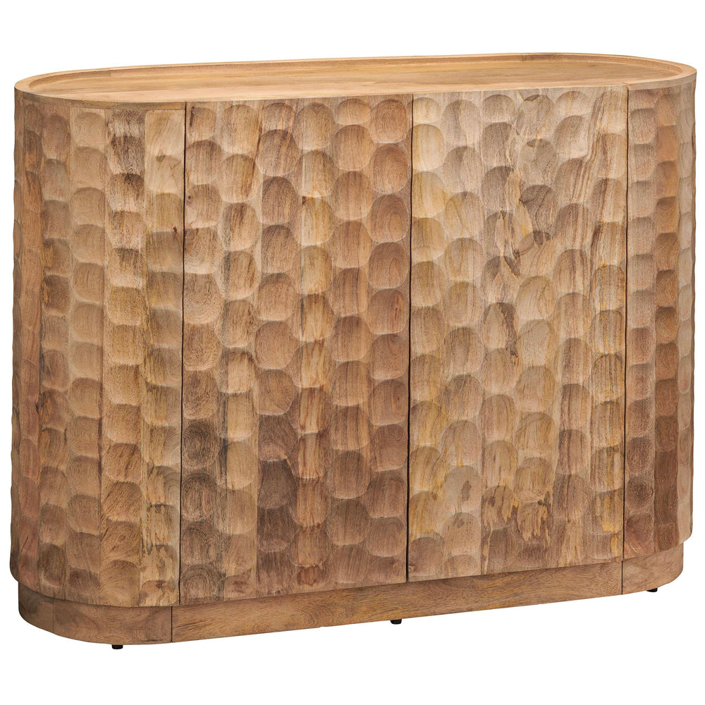 Gibson 2 Door Cabinet, Natural-Furniture - Storage-High Fashion Home