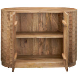Gibson 2 Door Cabinet, Natural-Furniture - Storage-High Fashion Home