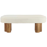 Willow Bench, Cream-Furniture - Benches-High Fashion Home