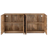 Ripple 4 Door Sideboard, Brown
