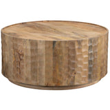 Gibson Round Cocktail Table, Brown