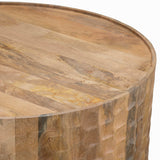 Gibson Round Cocktail Table, Brown