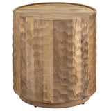 Gibson Round End Table, Brown