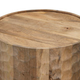 Gibson Round End Table, Brown