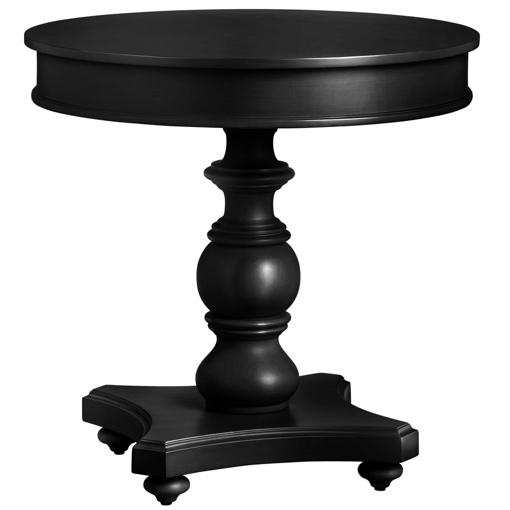 Ashleigh Round Accent Table, Black
