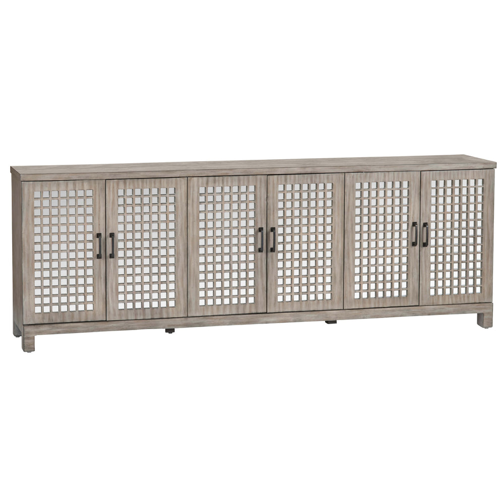 Ashlar 6 Door Sideboard, Light Brown