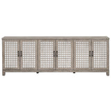Ashlar 6 Door Sideboard, Light Brown