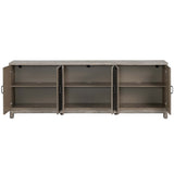 Ashlar 6 Door Sideboard, Light Brown