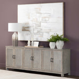 Ashlar 6 Door Sideboard, Light Brown